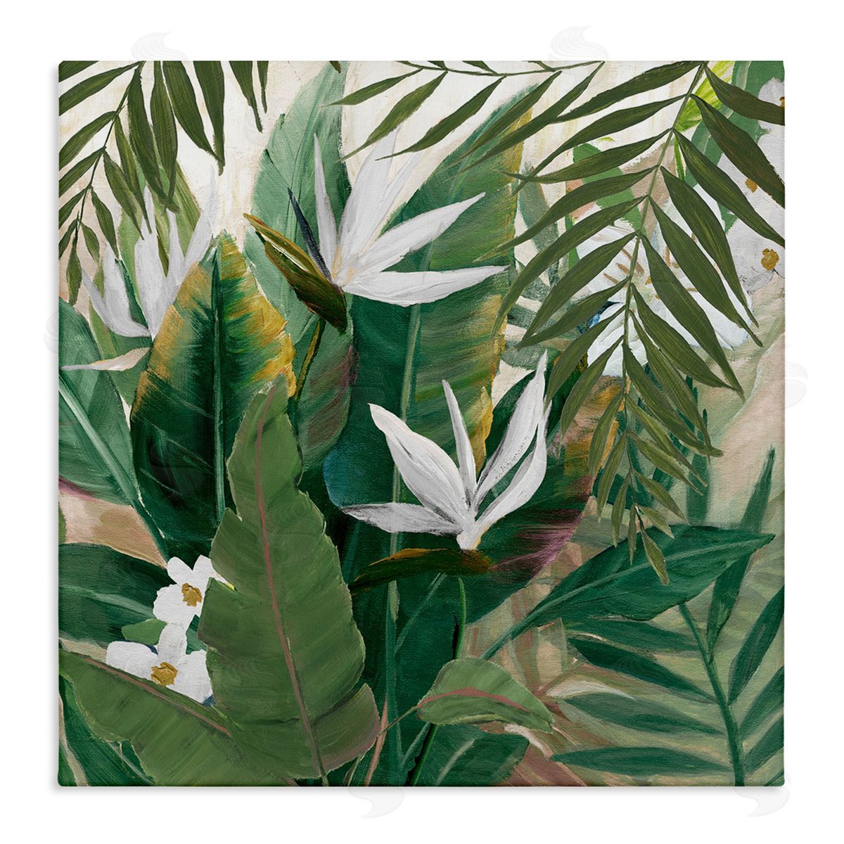 Tropical Birds Of Paradise Plant Canvas Wall Art, Home Decor by Nan