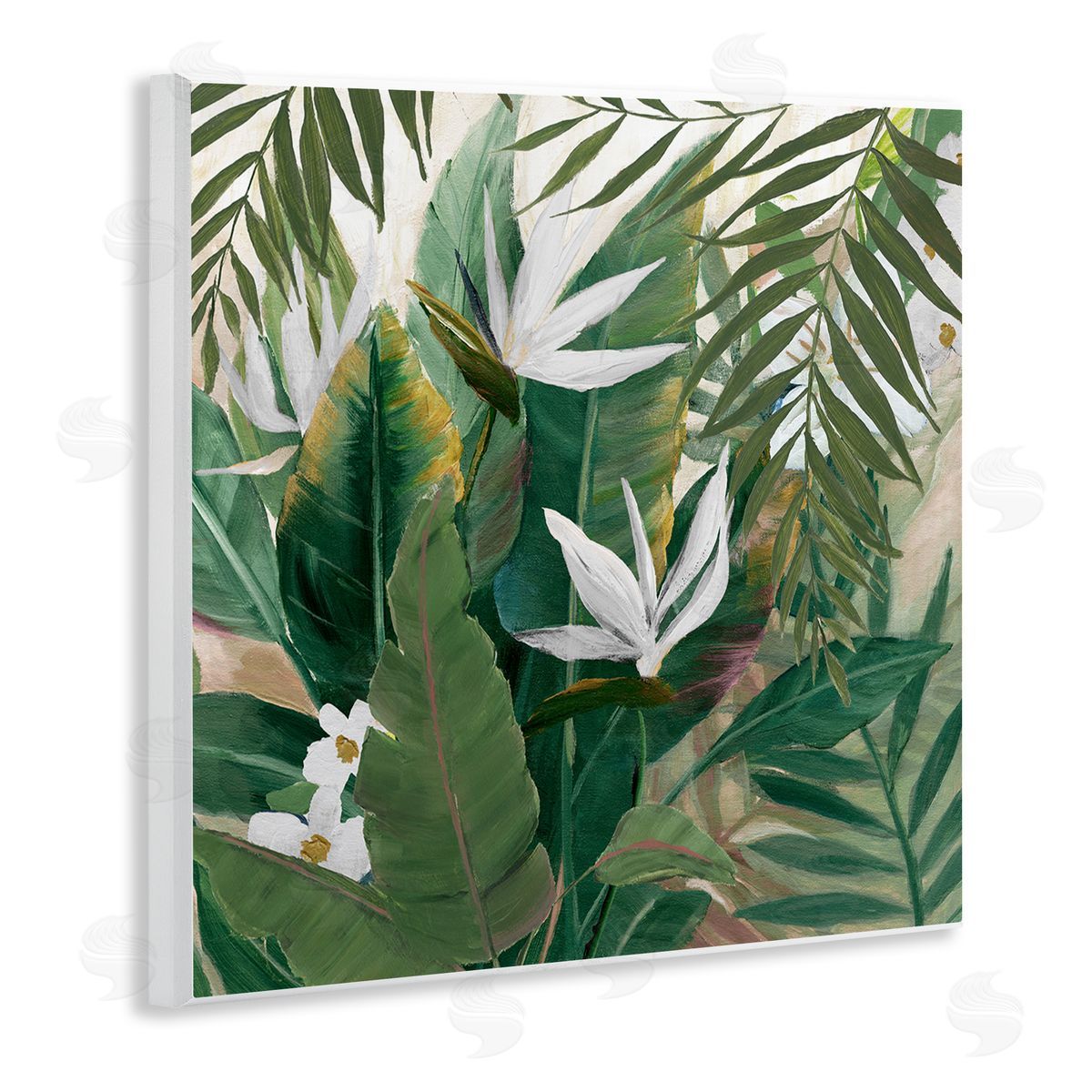 Tropical Birds Of Paradise Plant Wood Plaque Wall Art, Home Decor by Nan