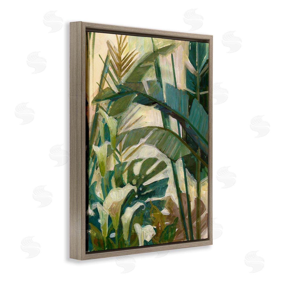 Elaine Vollherbst-Lane Tropical Jungle Plant Leaves
