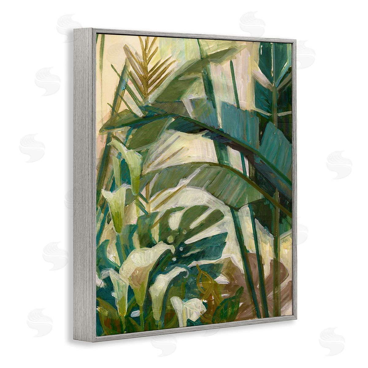 Elaine Vollherbst-Lane Tropical Jungle Plant Leaves