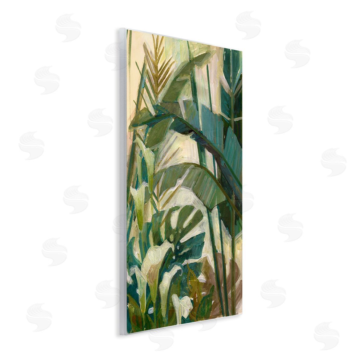 Elaine Vollherbst-Lane Tropical Jungle Plant Leaves