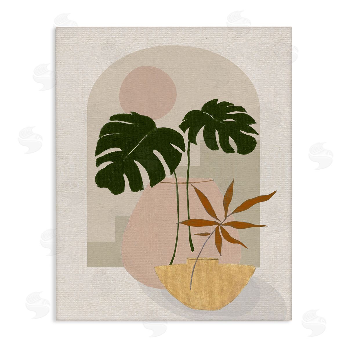 Janet Tava Tropical Geometric Plant Shapes