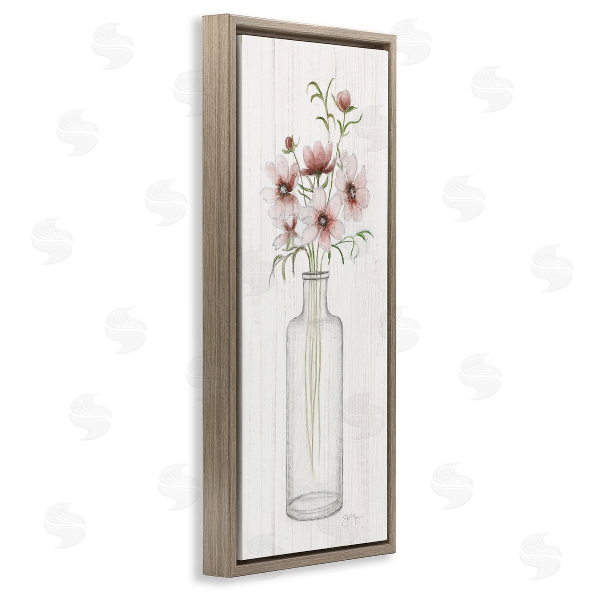 Janet Tava Pink Flower Blossoms Vase