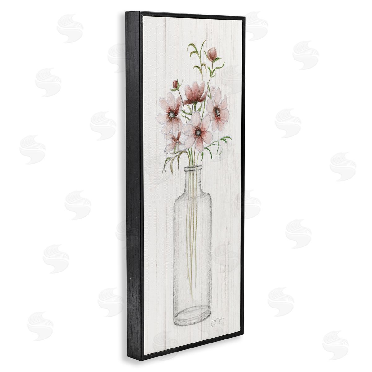 Janet Tava Pink Flower Blossoms Vase