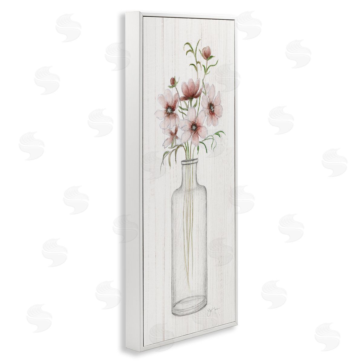 Janet Tava Pink Flower Blossoms Vase