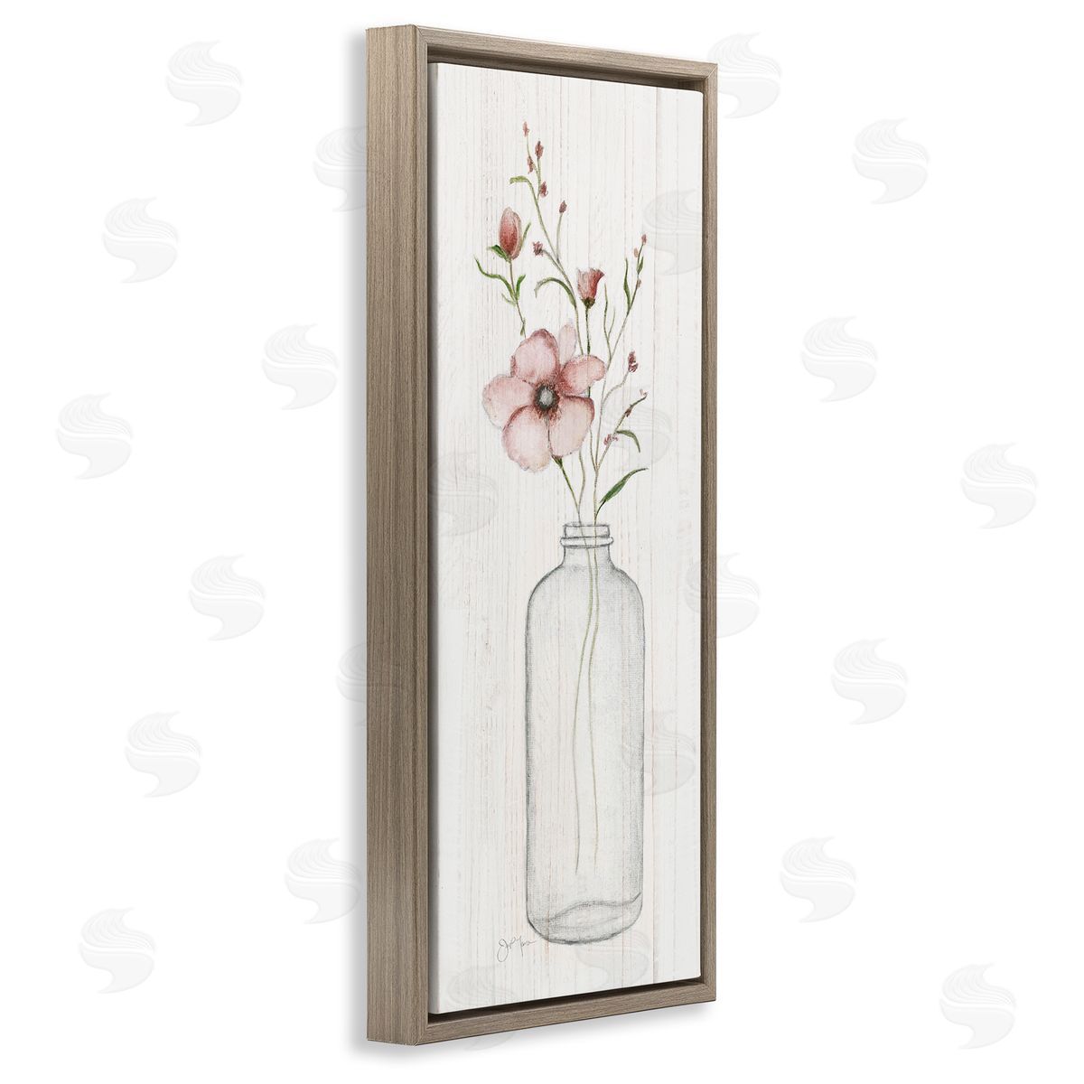 Janet Tava Pink Flower Buds Vase Arrangement