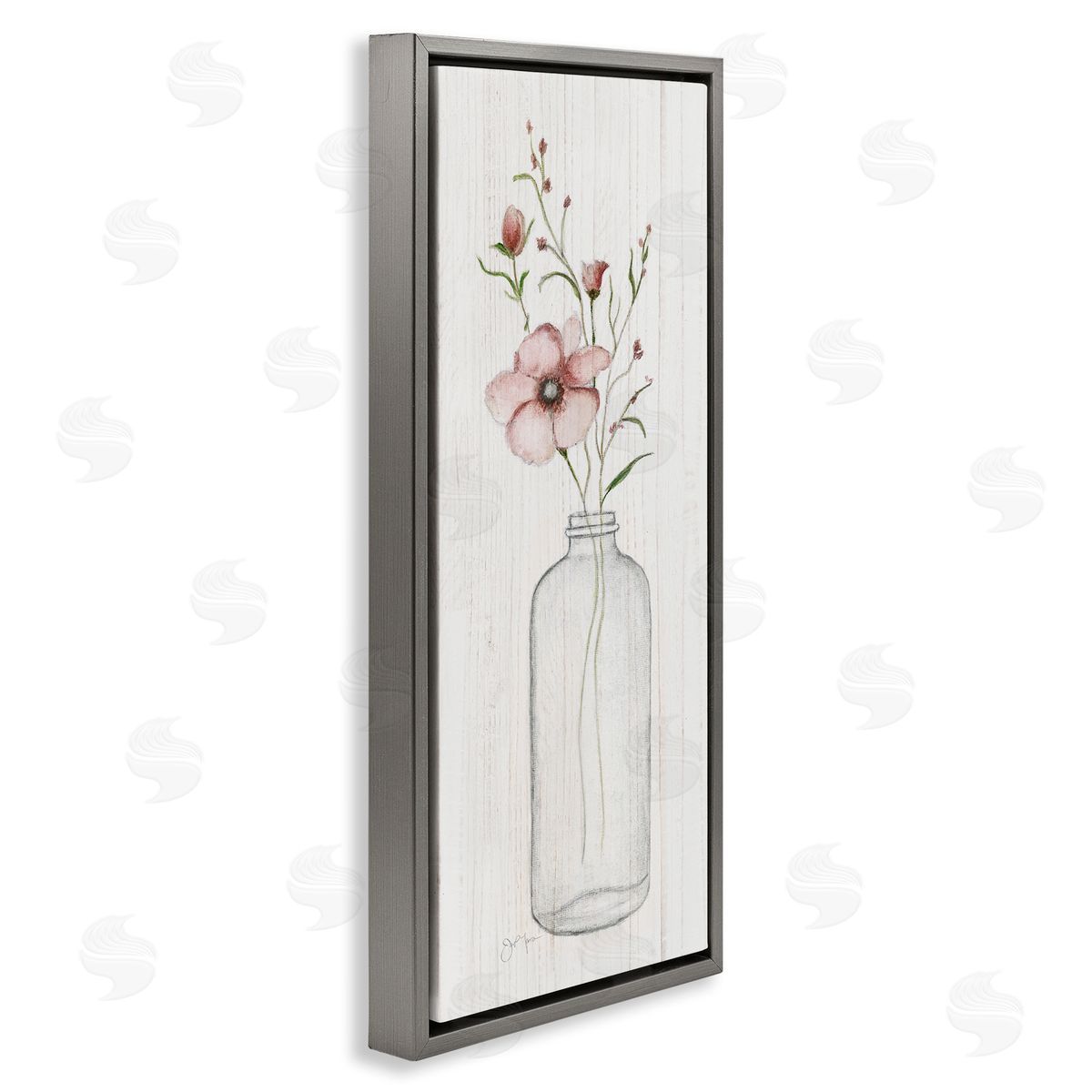 Janet Tava Pink Flower Buds Vase Arrangement