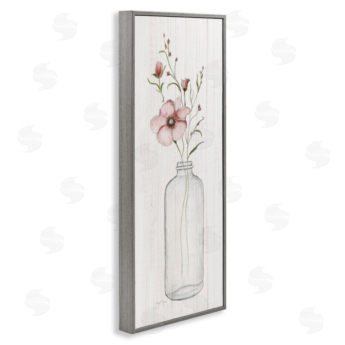 Janet Tava Pink Flower Buds Vase Arrangement