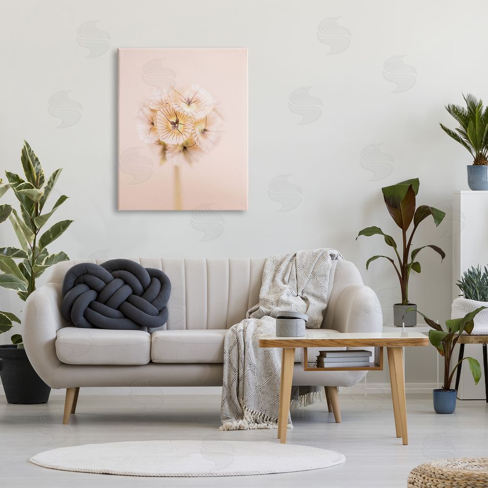 Renee W. Stramel Pastel Pink Floral Sprig Bloom