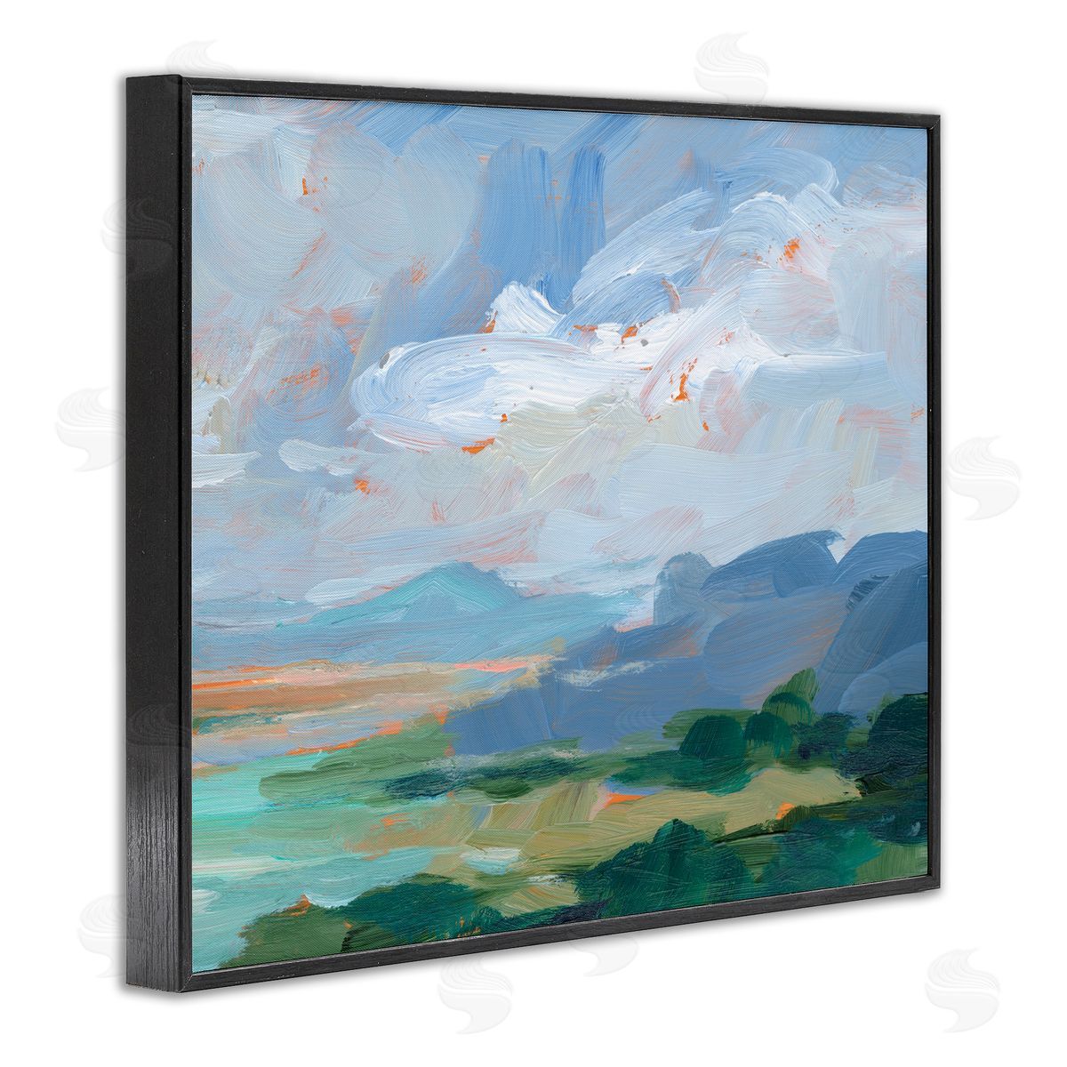 Ethan Harper Ocean Cliffs Abstract Landscape