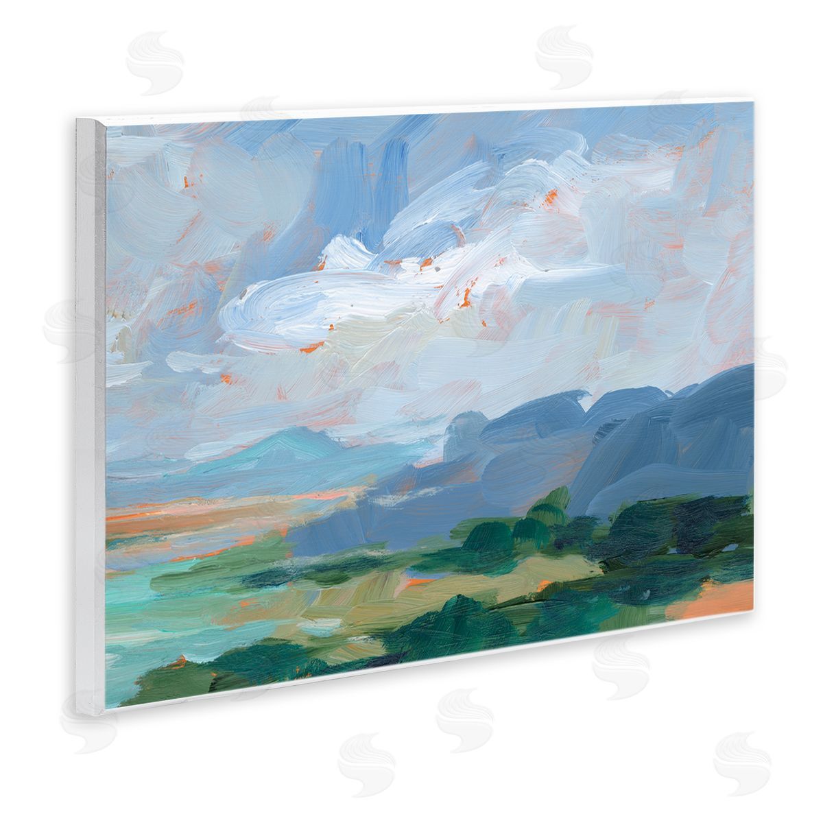 Ethan Harper Ocean Cliffs Abstract Landscape