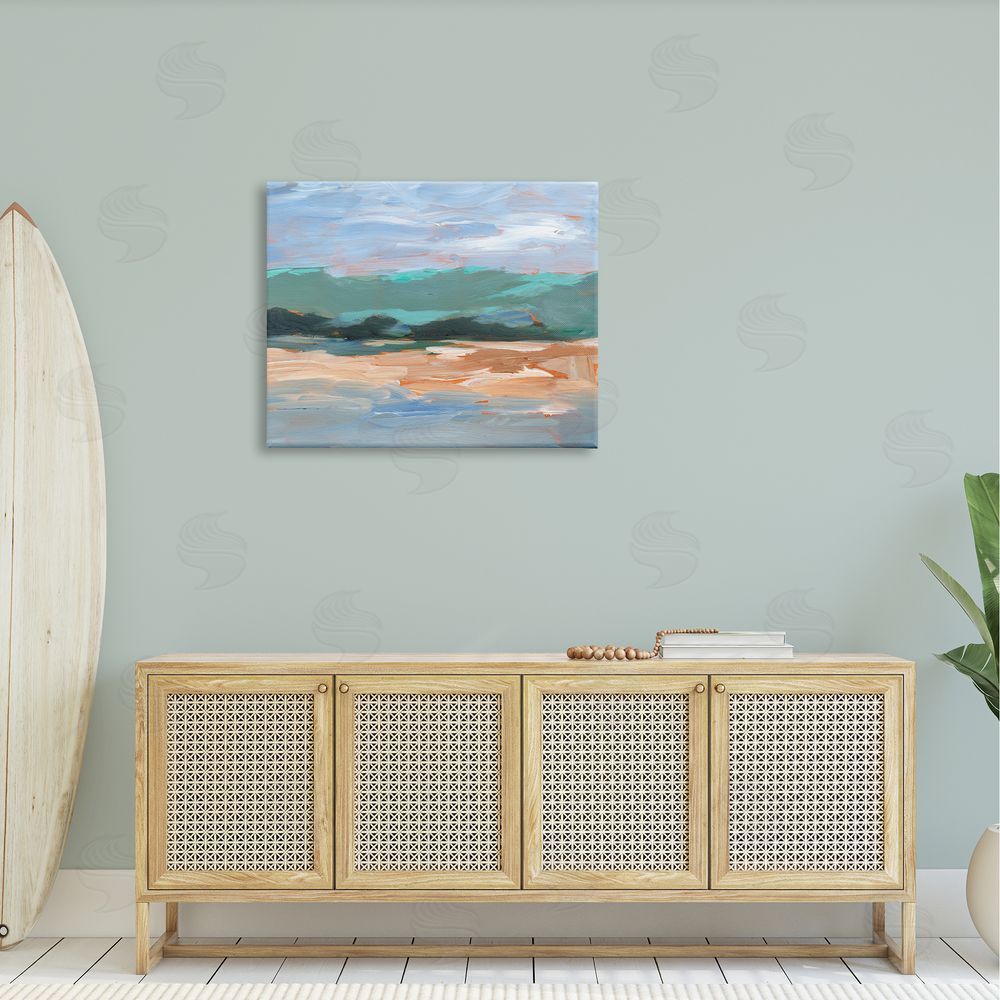 Ethan Harper Modern Lake Brushed Scenery 