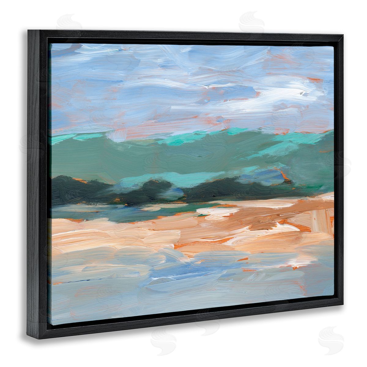 Ethan Harper Modern Lake Brushed Scenery 