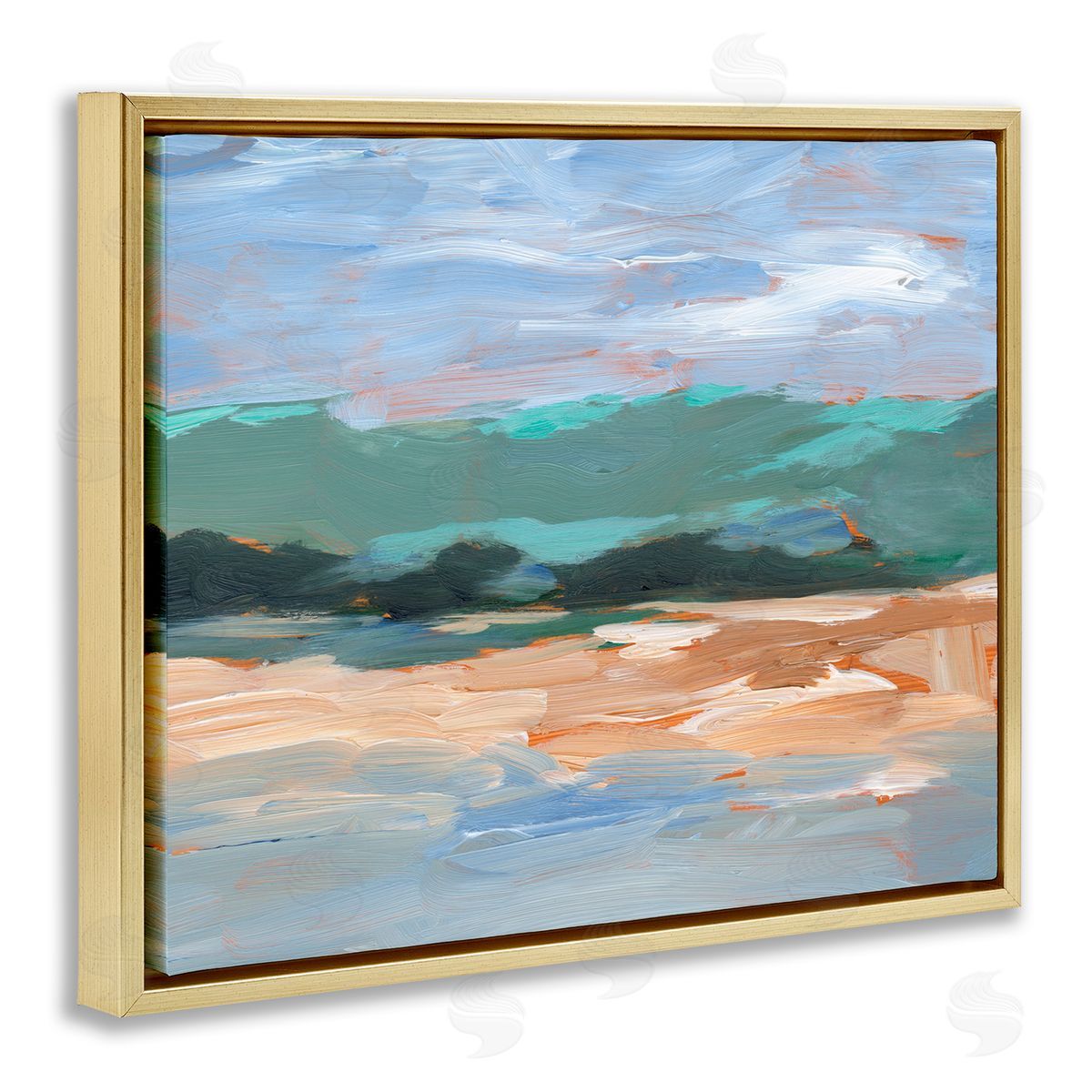 Ethan Harper Modern Lake Brushed Scenery 