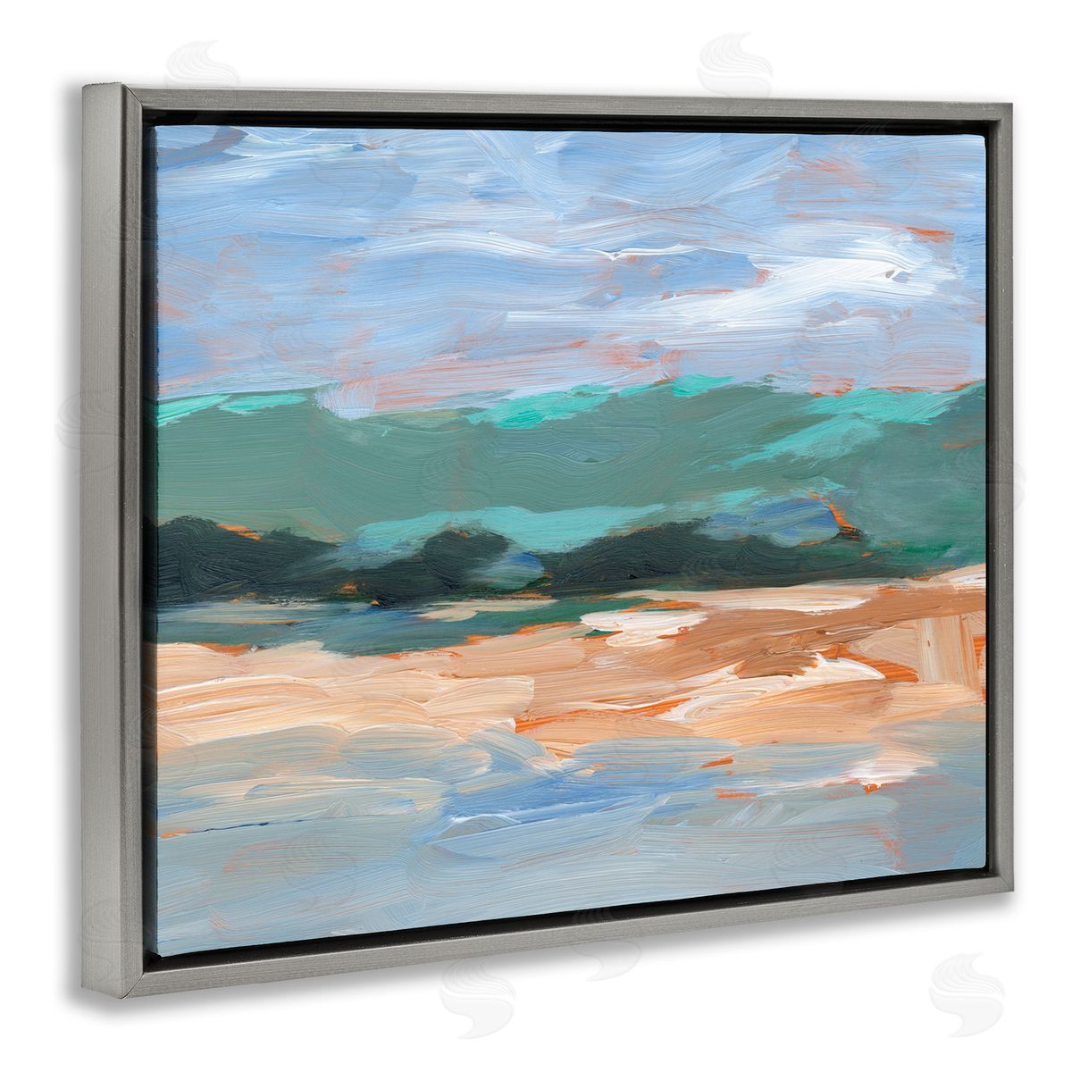 Ethan Harper Modern Lake Brushed Scenery 