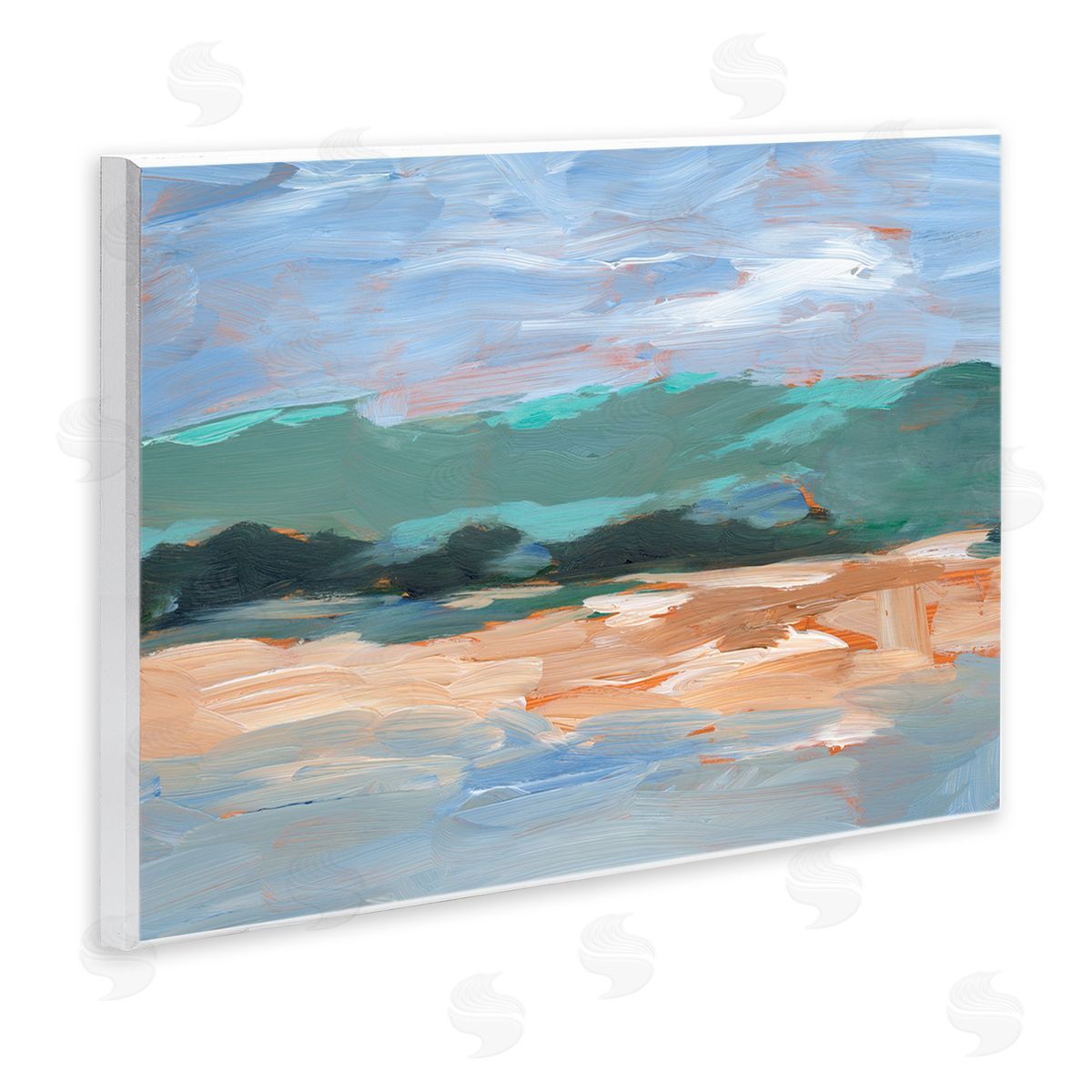 Ethan Harper Modern Lake Brushed Scenery 