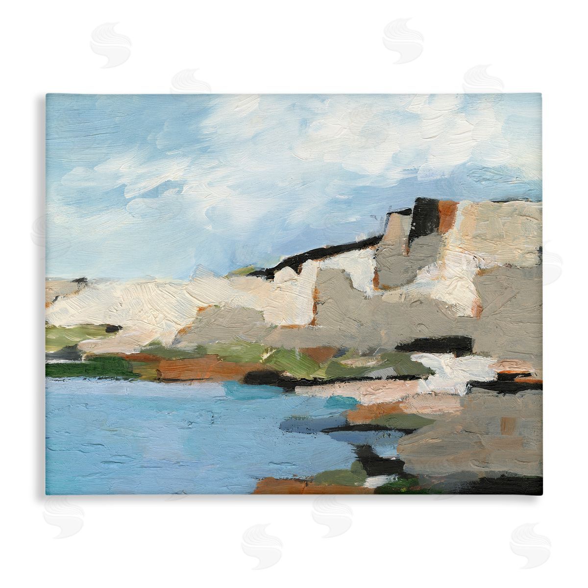 Ethan Harper Seaside Cliff Abstract Landscape