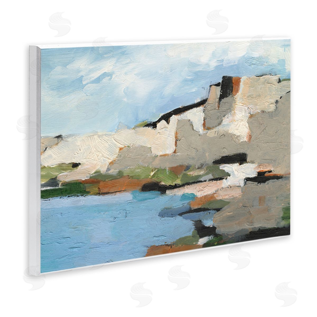 Ethan Harper Seaside Cliff Abstract Landscape