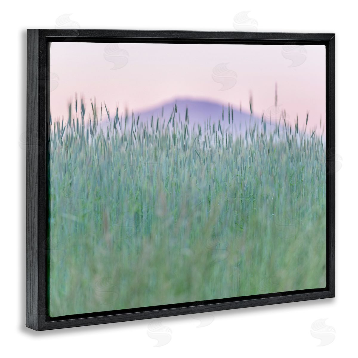 Nancy Crowell Wheat Field Pastel Mountain Peak