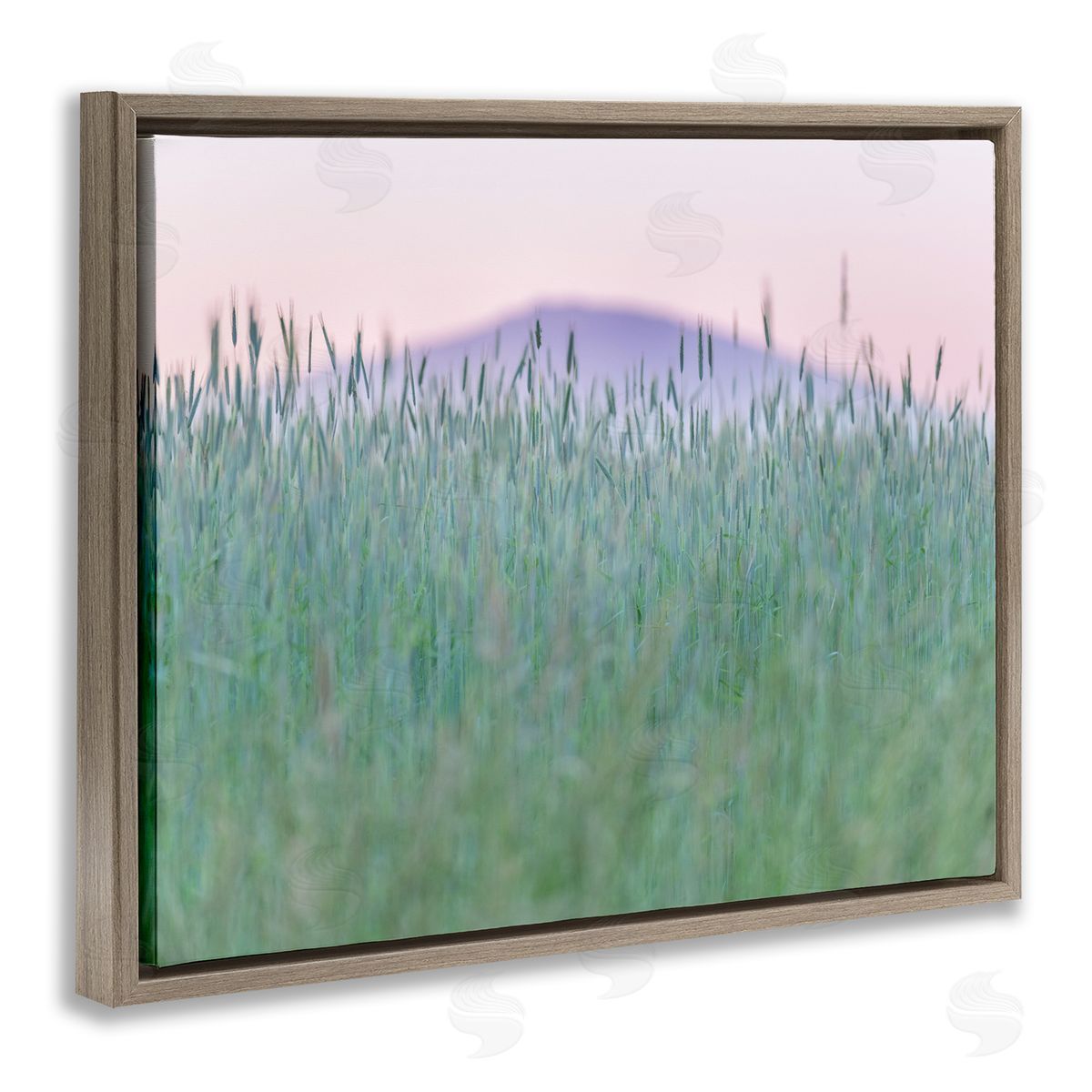 Nancy Crowell Wheat Field Pastel Mountain Peak