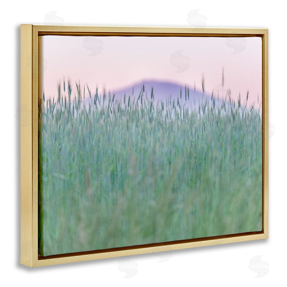 Nancy Crowell Wheat Field Pastel Mountain Peak