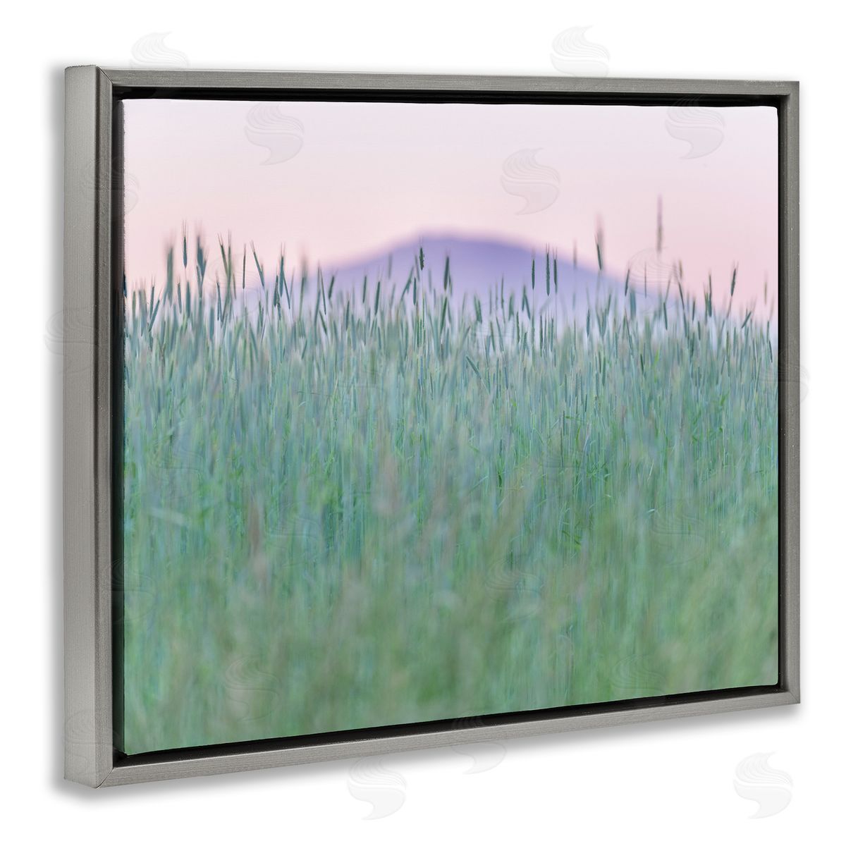 Nancy Crowell Wheat Field Pastel Mountain Peak