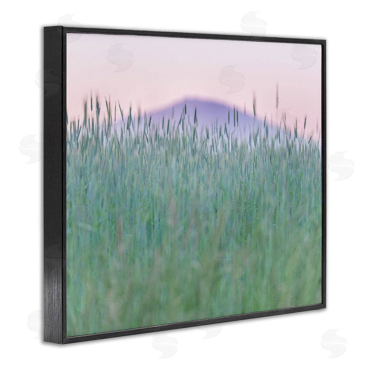 Nancy Crowell Wheat Field Pastel Mountain Peak
