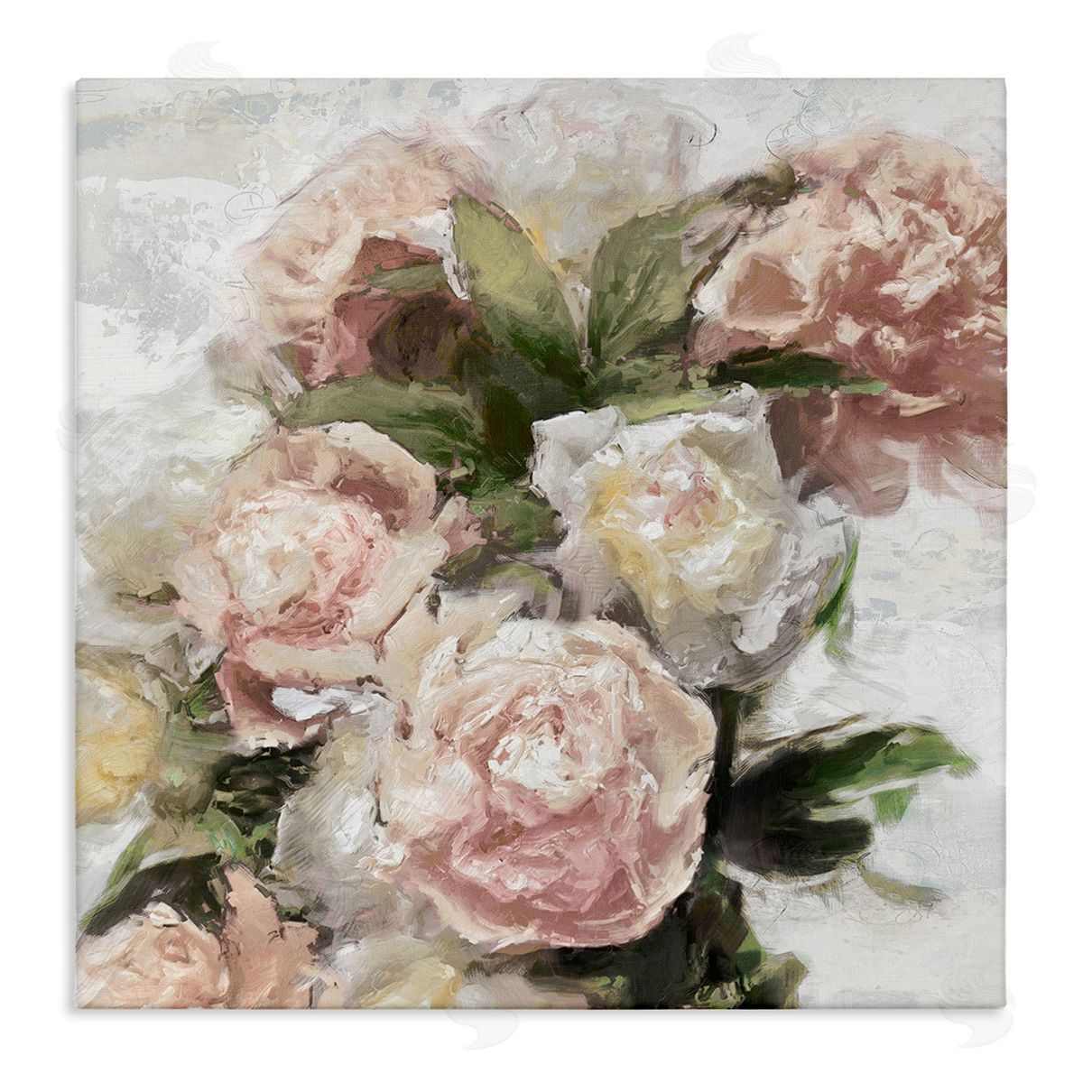 Emily Ford Pink Carnation Flower Blossoms Stretched Canvas Wall Art Print