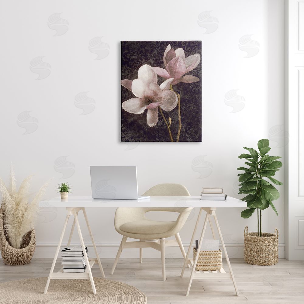 John Seba Pink Vintage Patterned Orchid