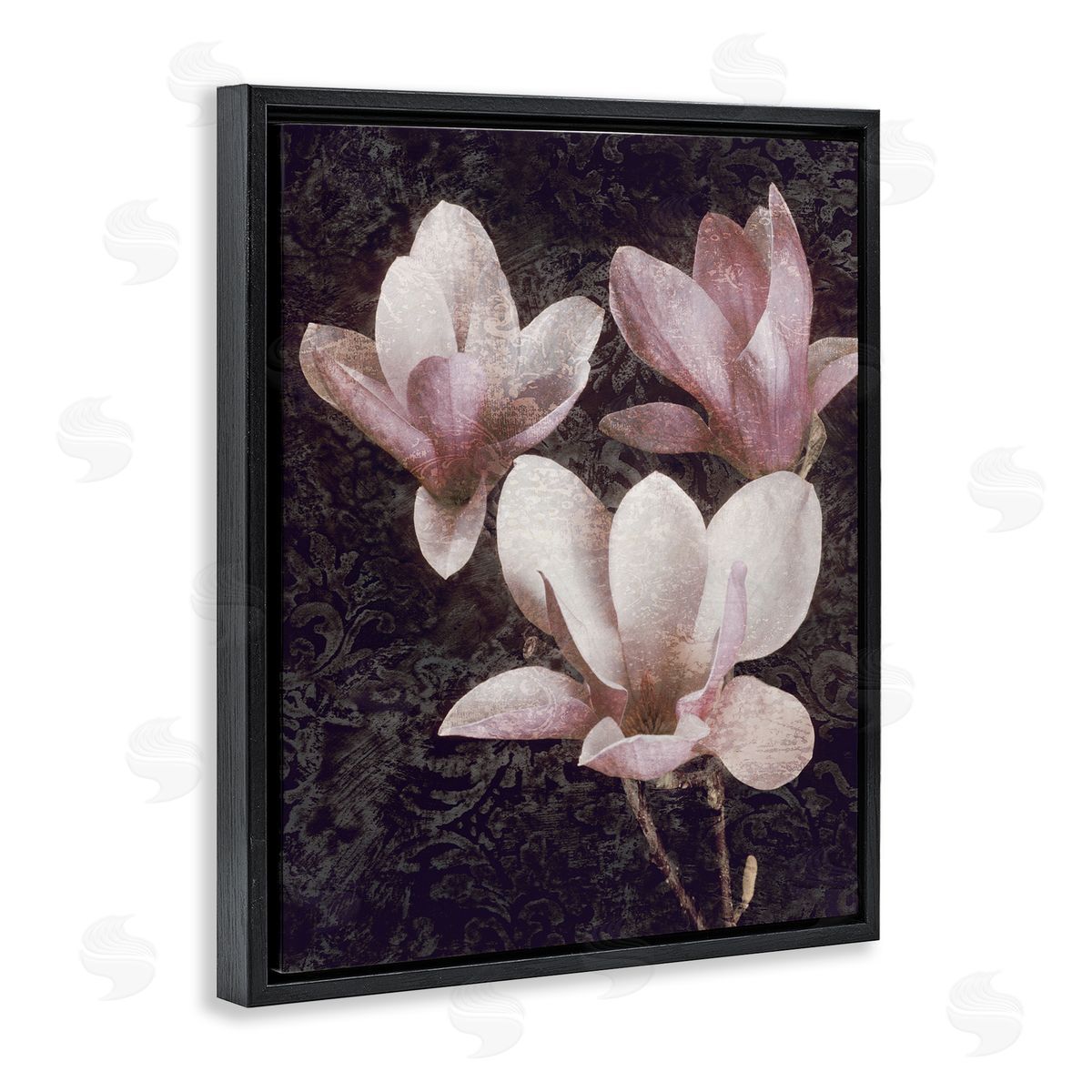 John Seba Vintage Pink Blooms Damask Pattern