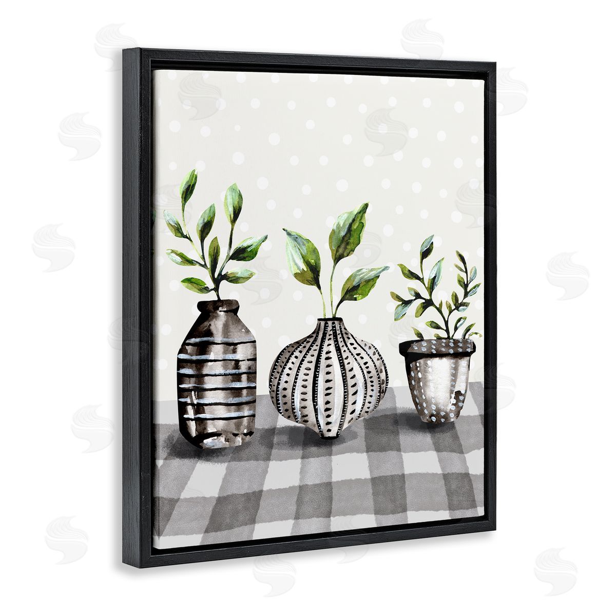Kate Eldridge Potted Herbs Patterned Tartan