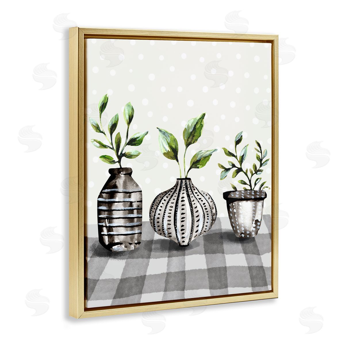 Kate Eldridge Potted Herbs Patterned Tartan