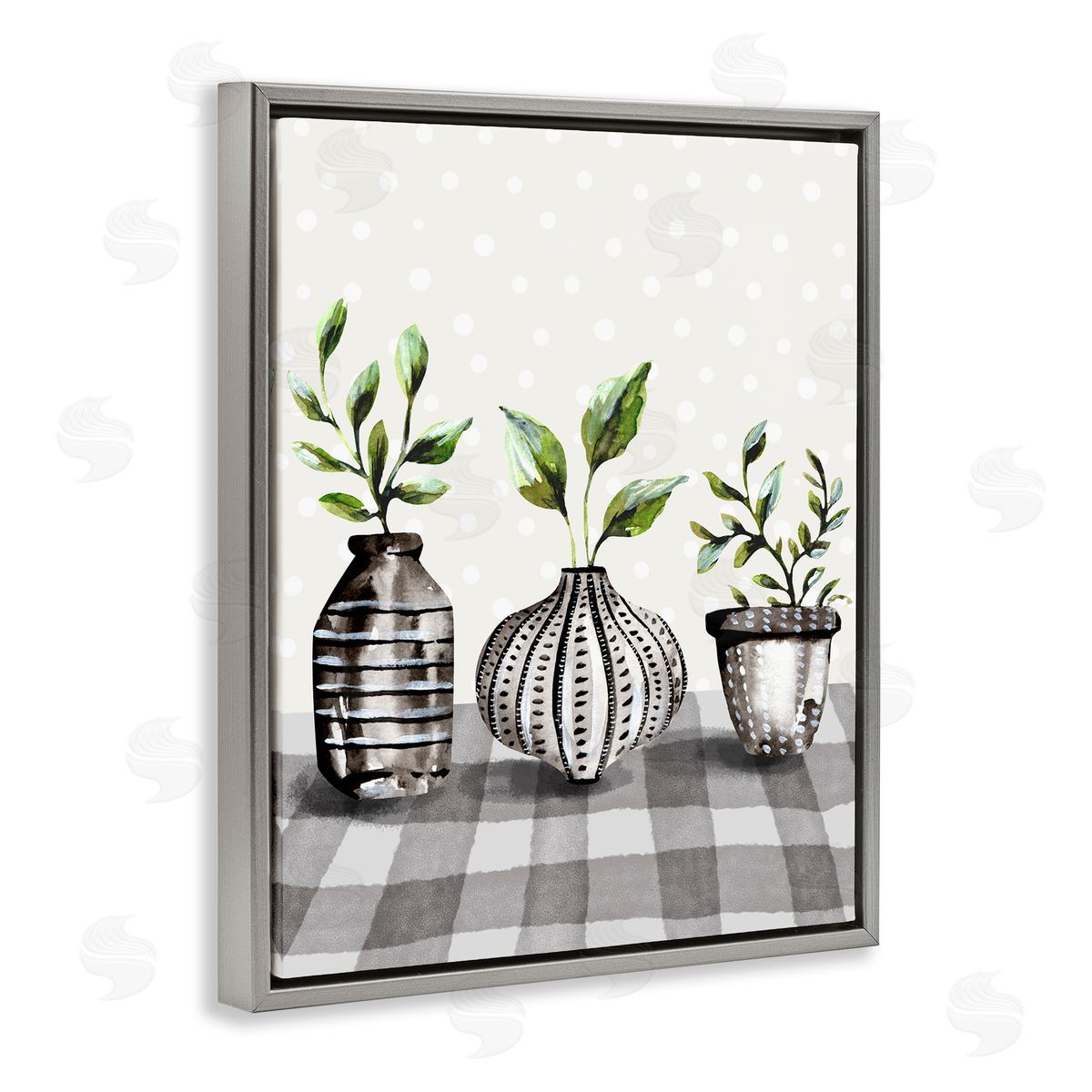 Kate Eldridge Potted Herbs Patterned Tartan