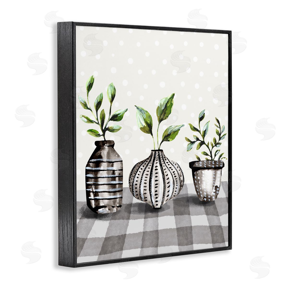 Kate Eldridge Potted Herbs Patterned Tartan