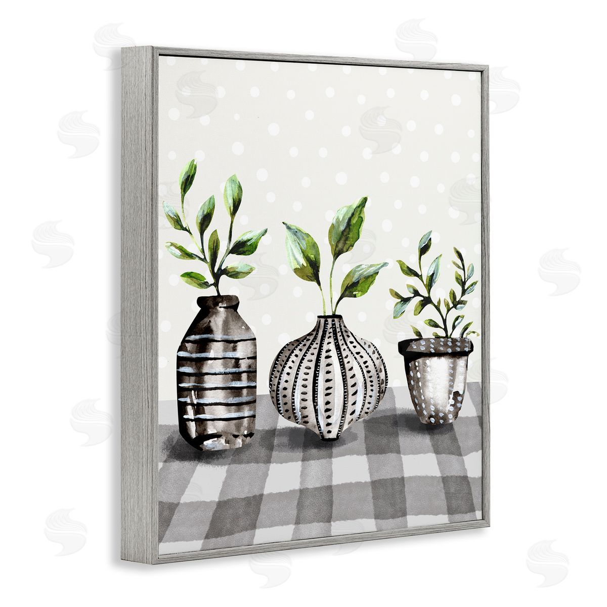 Kate Eldridge Potted Herbs Patterned Tartan