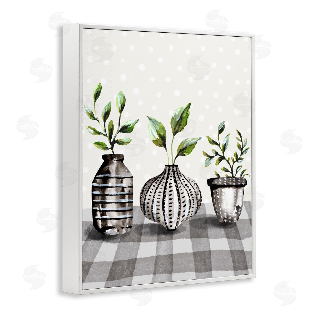 Kate Eldridge Potted Herbs Patterned Tartan