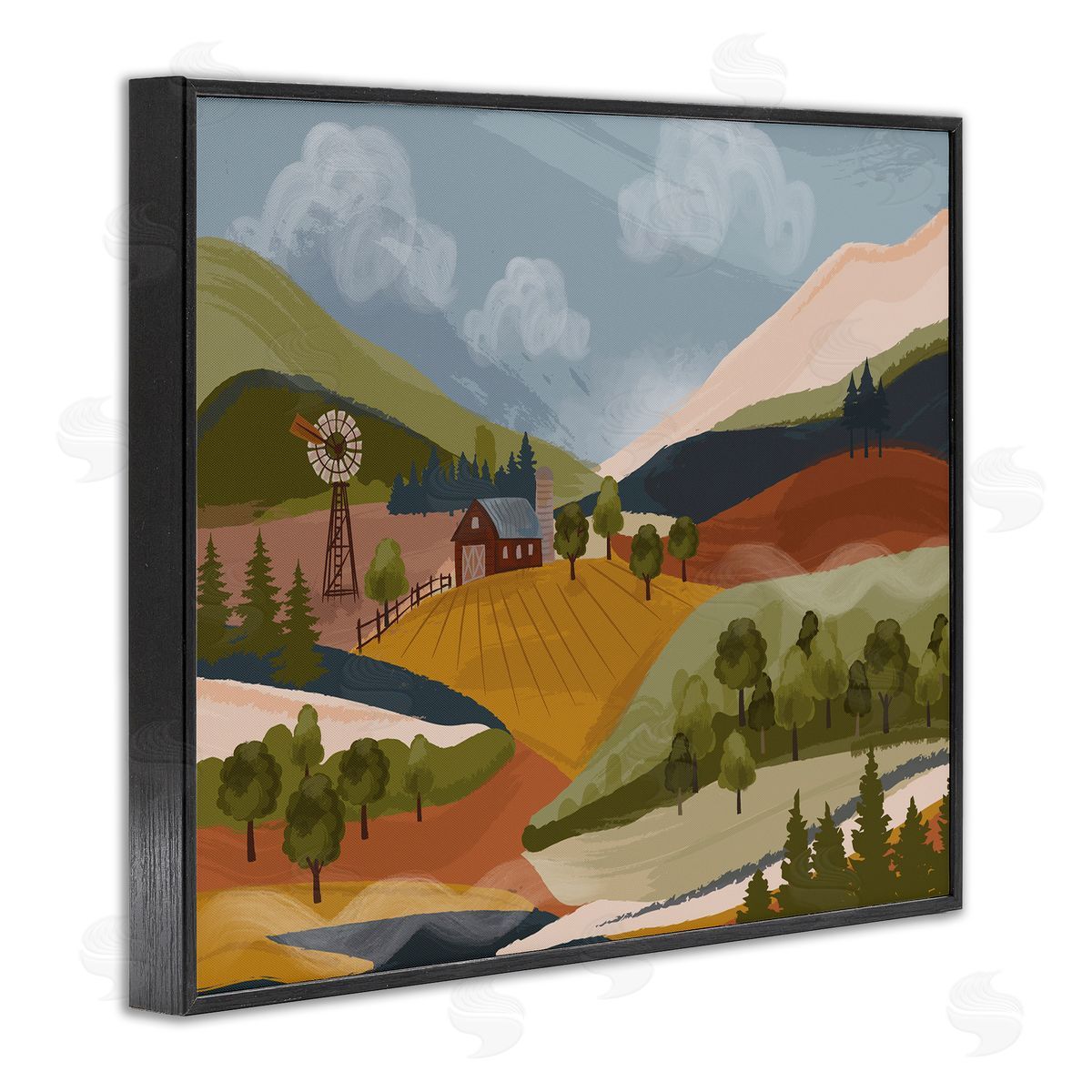 Lisa Perry Whitebutton Rolling Country Hills Farm Scenery