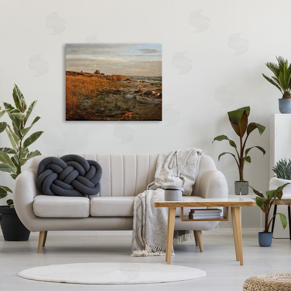 Michelle Calkins Seaside Reeds Coastal Scene