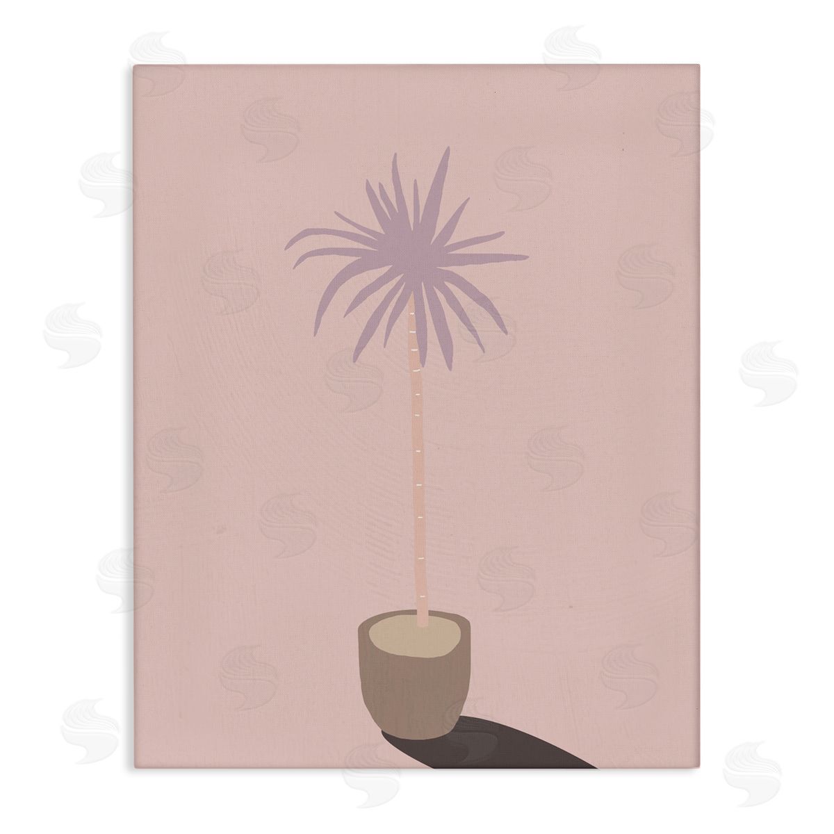 Stupell Studio Pink Potted Palm Plant