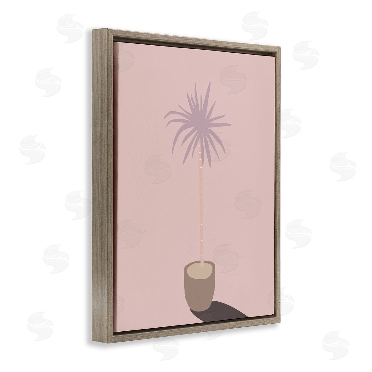 Stupell Studio Pink Potted Palm Plant