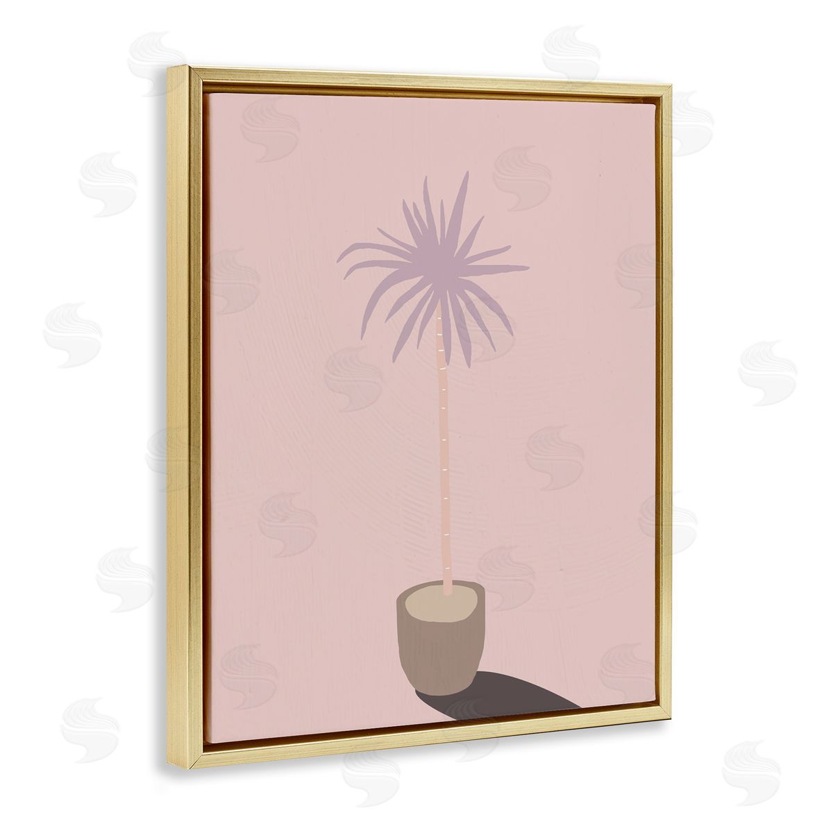 Stupell Studio Pink Potted Palm Plant
