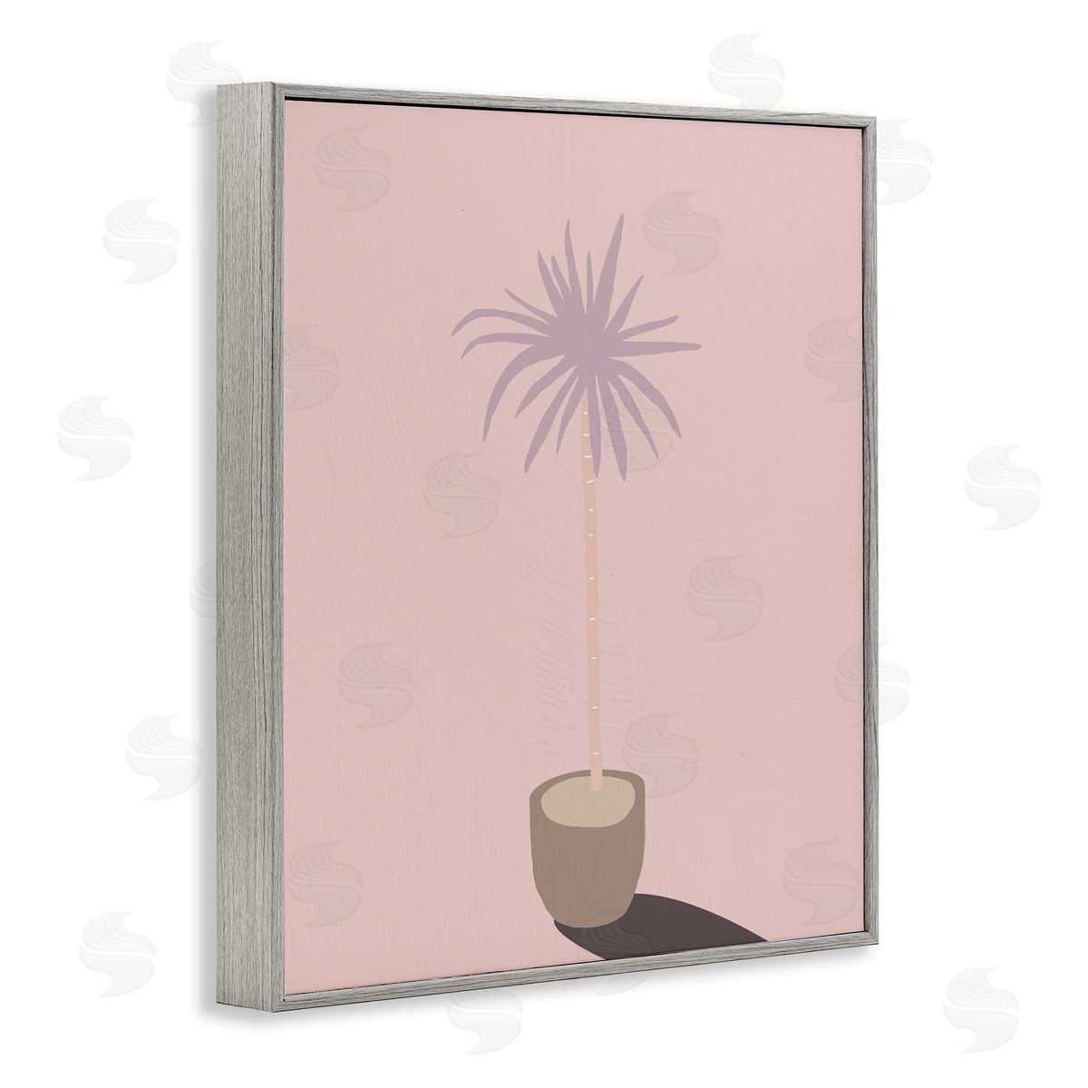 Stupell Studio Pink Potted Palm Plant