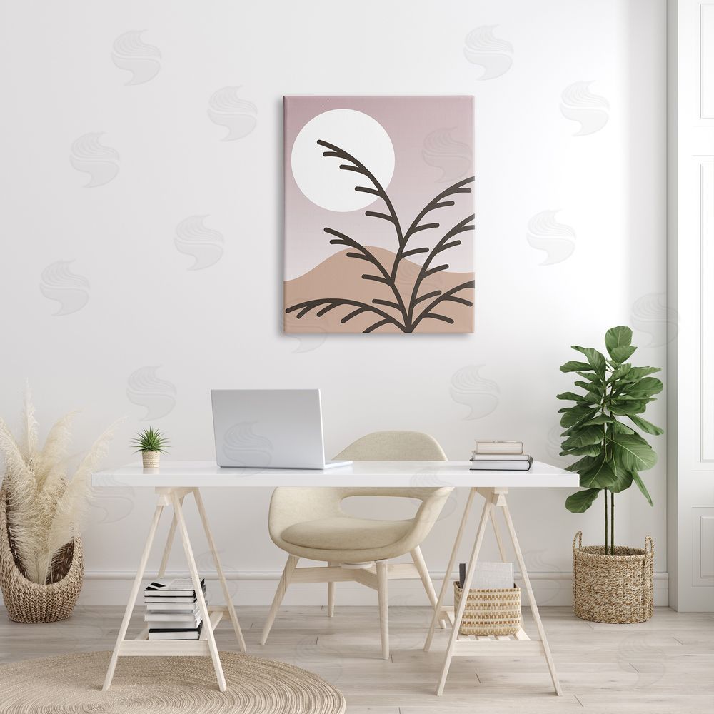 Stupell Studio Modern Pastel Moon Branches