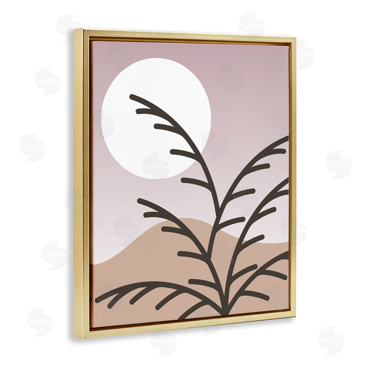 Stupell Studio Modern Pastel Moon Branches