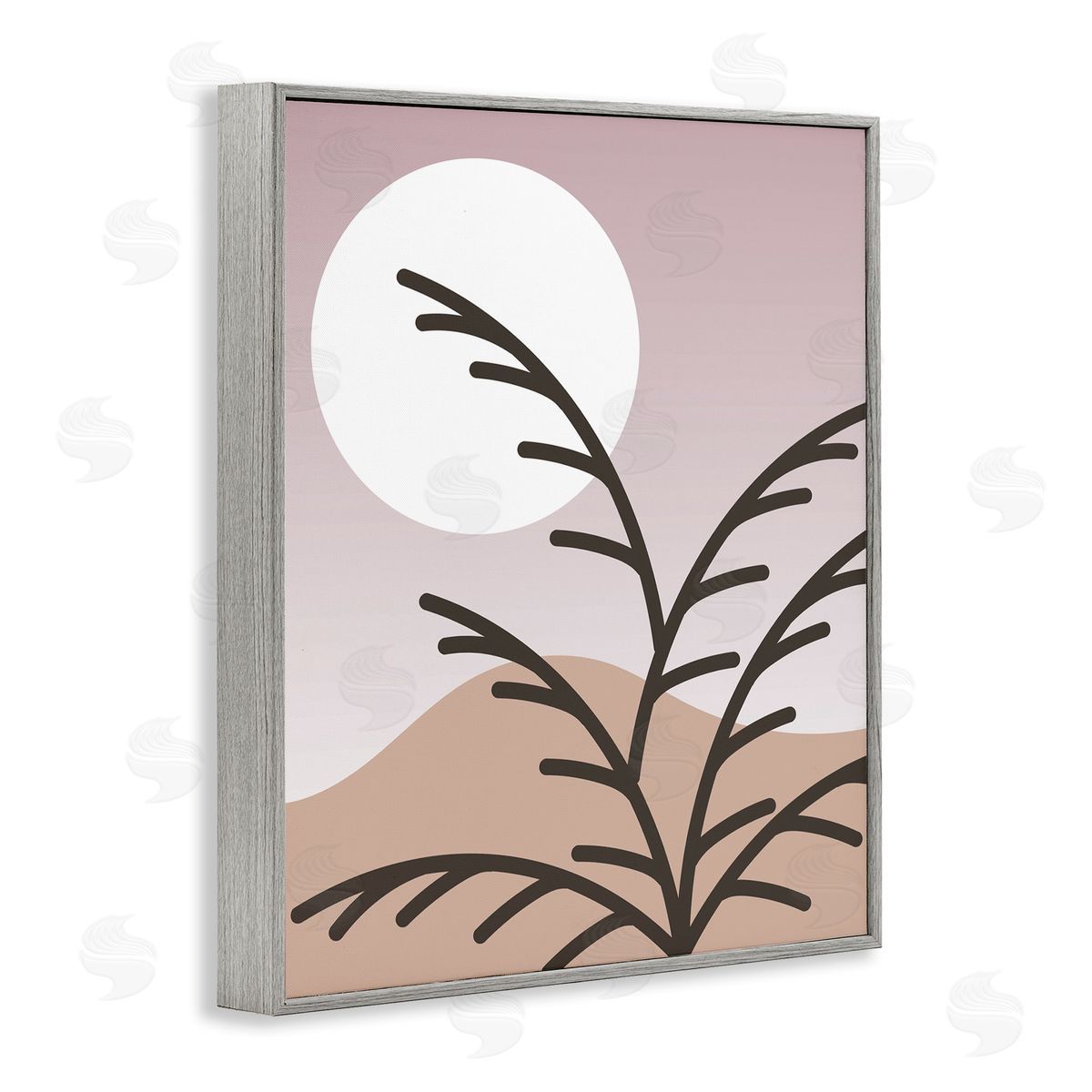Stupell Studio Modern Pastel Moon Branches