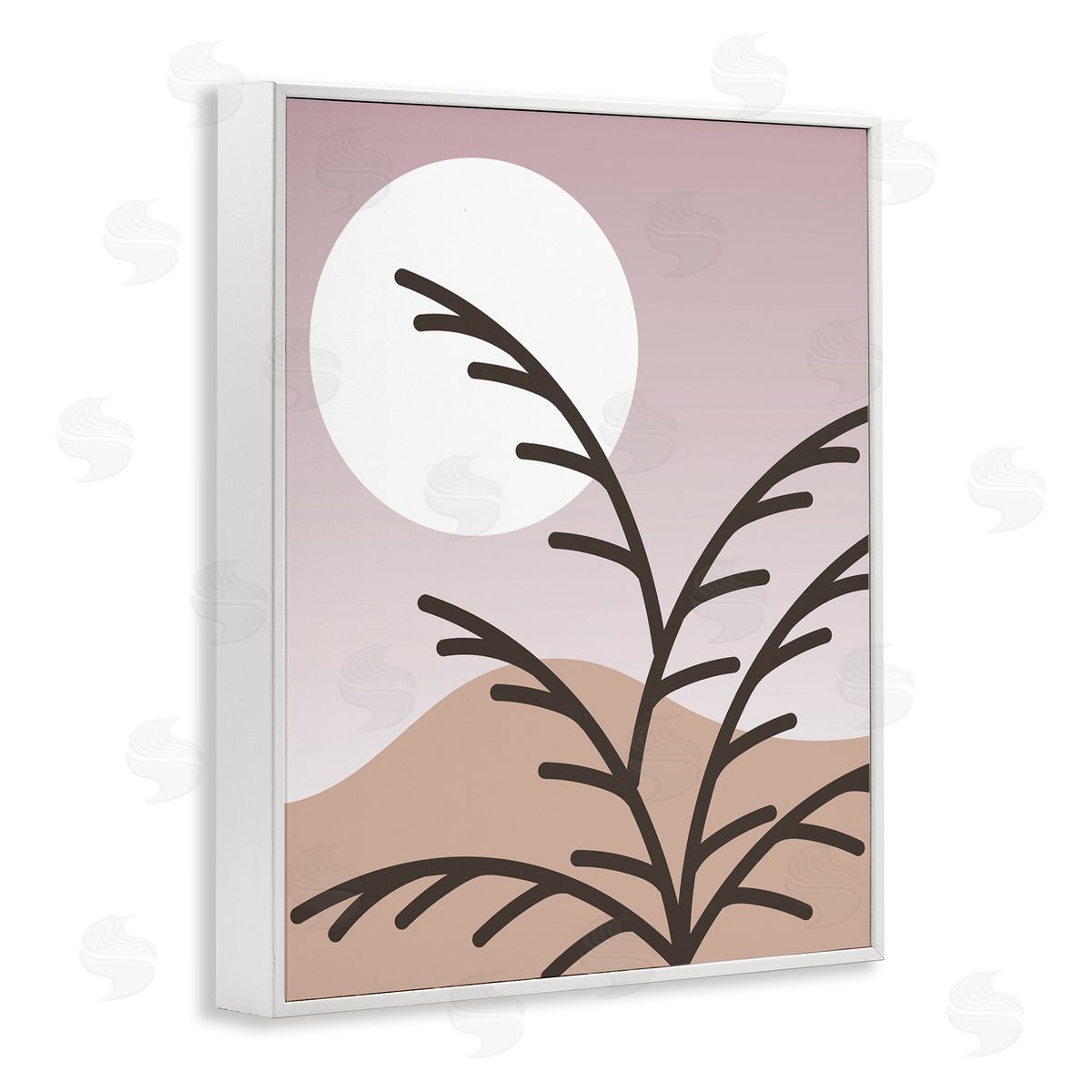 Stupell Studio Modern Pastel Moon Branches