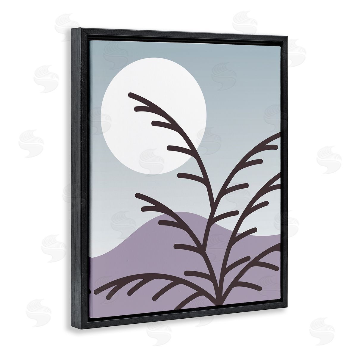 Stupell Studio Moonlit Mountain Botanicals