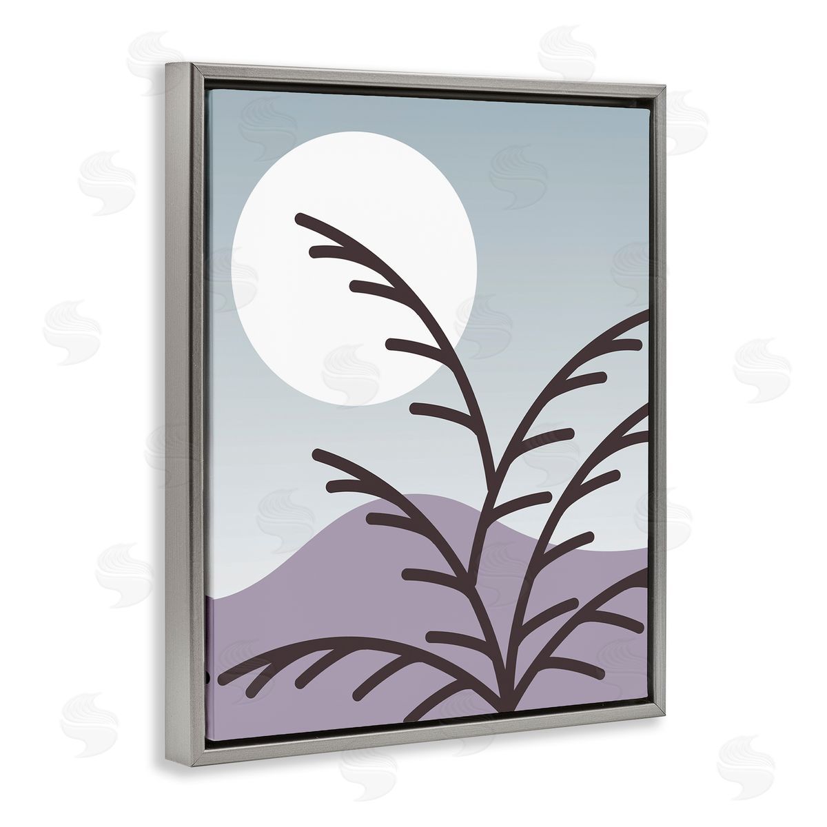 Stupell Studio Moonlit Mountain Botanicals