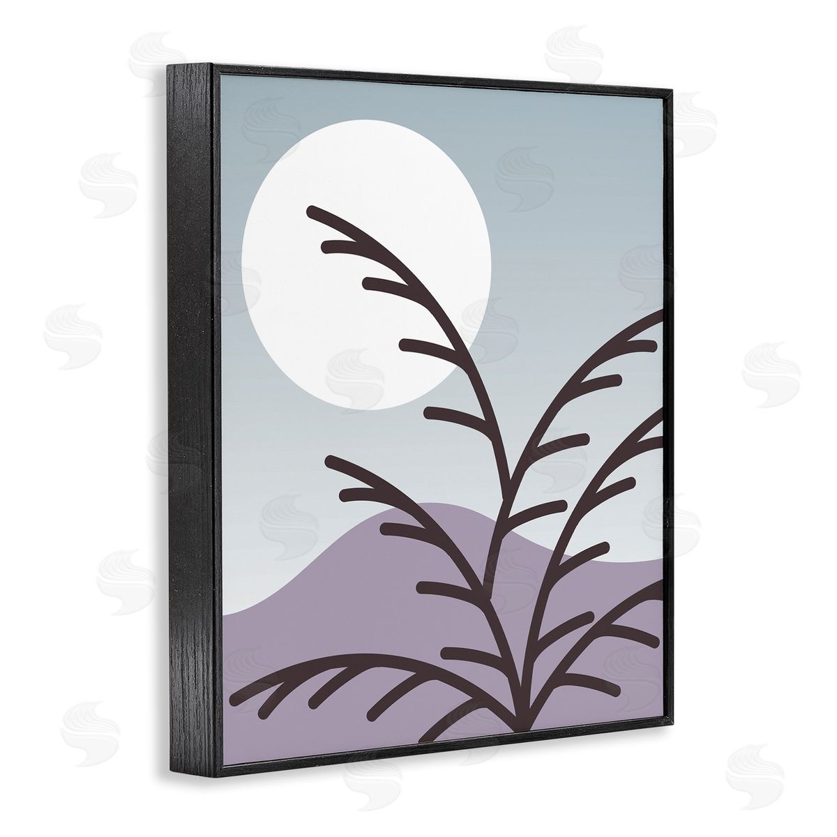 Stupell Studio Moonlit Mountain Botanicals