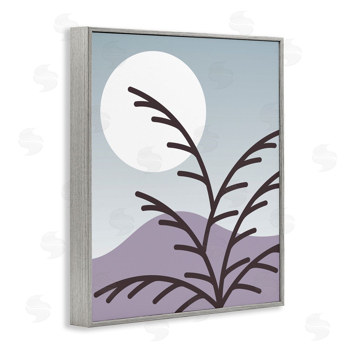 Stupell Studio Moonlit Mountain Botanicals